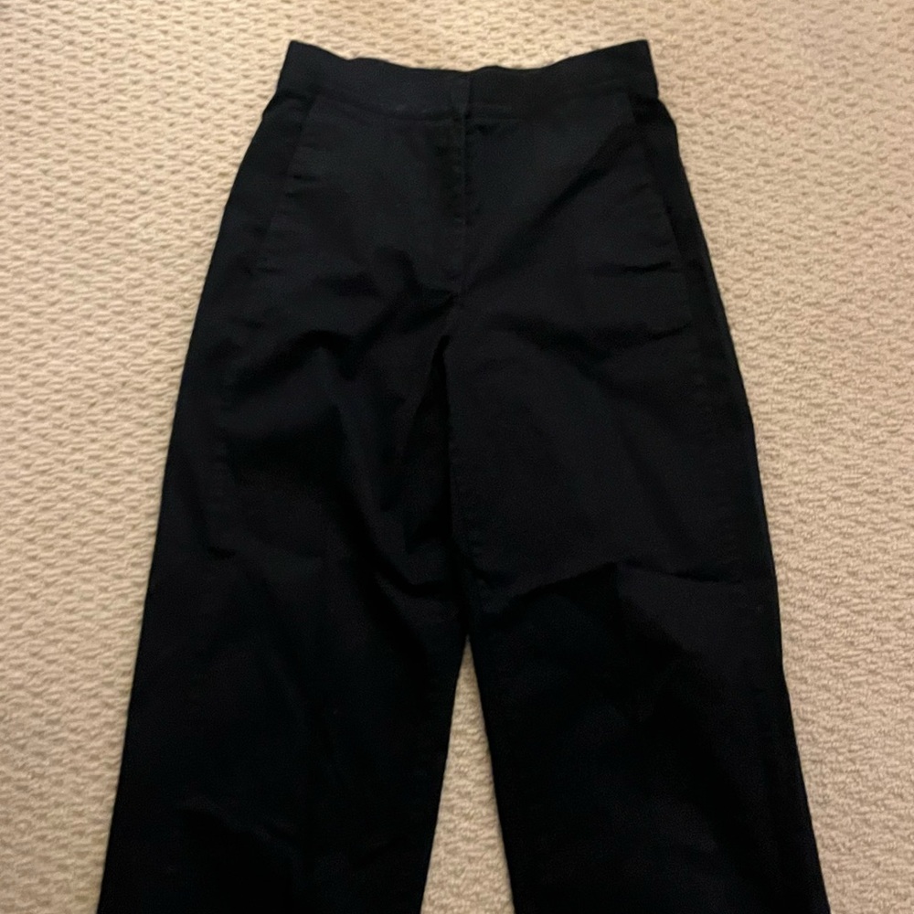Aritzia Linen Black Trousers